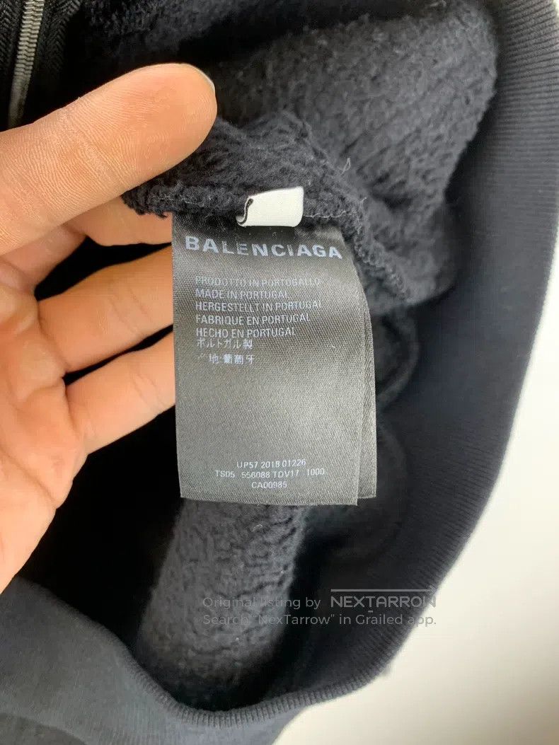 Balenciaga Balenciaga Letter Printed Hooded Zip-Up Long Sleeve Hoodie Size S / US 4 / IT 40 - 4 Thumbnail