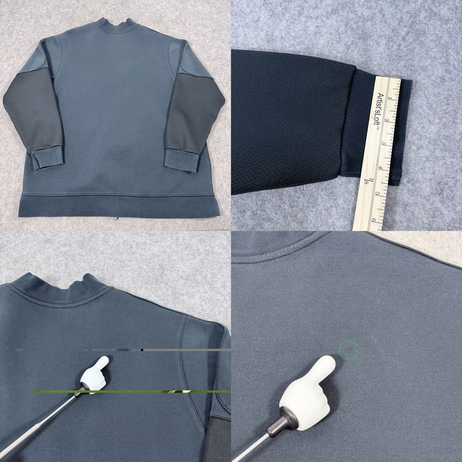 Nike Nike Air Jordan Long Sleeve Full-Zip Varsity Jacket Mens 3XL Navy Blue Size US XXL / EU 58 / 5 - 11 Thumbnail