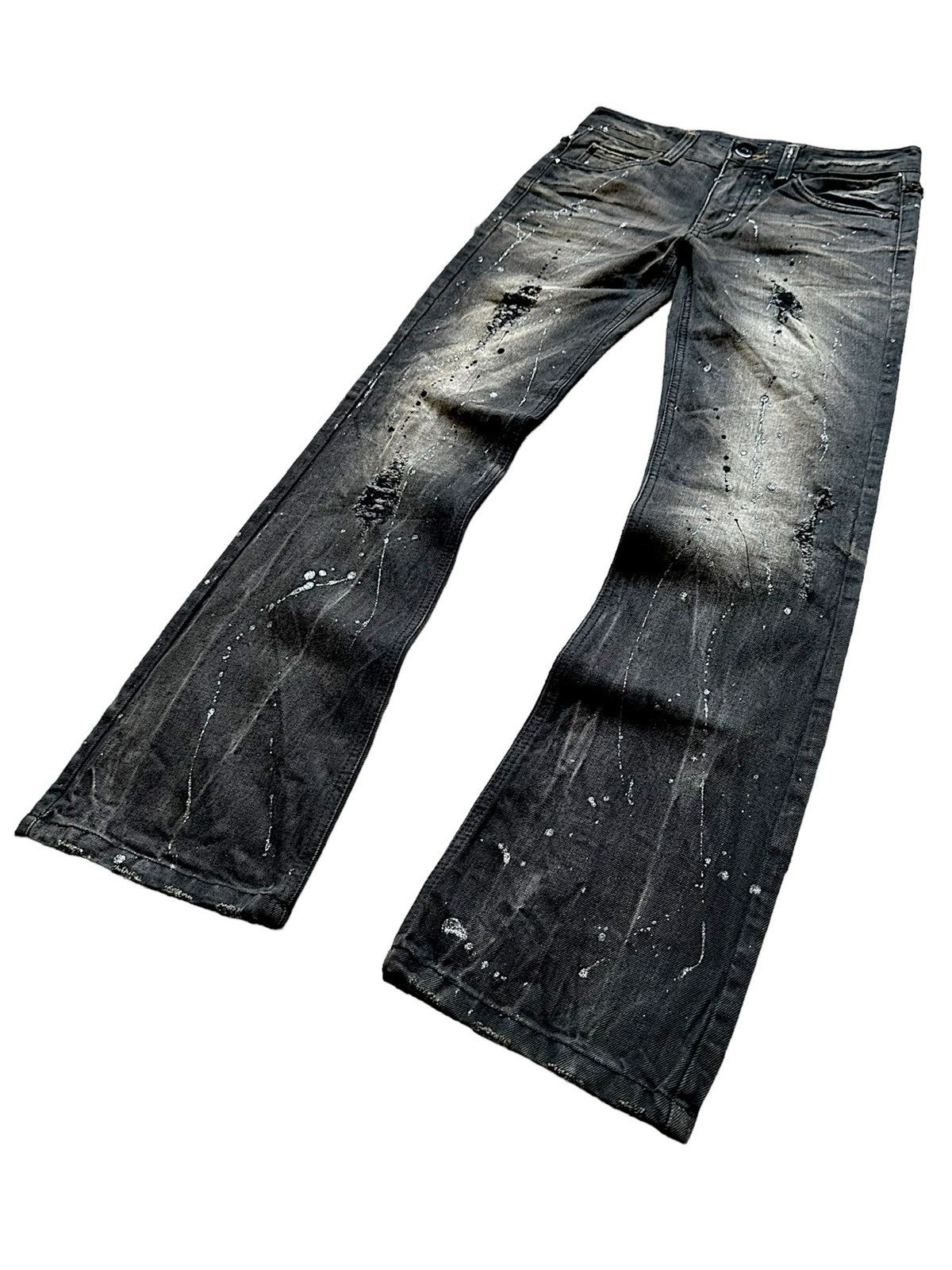 Yasuyuki Ishii 00’s LAGUST dusty studded gothic denim jeans Size US 30 / EU 46 - 3 Thumbnail