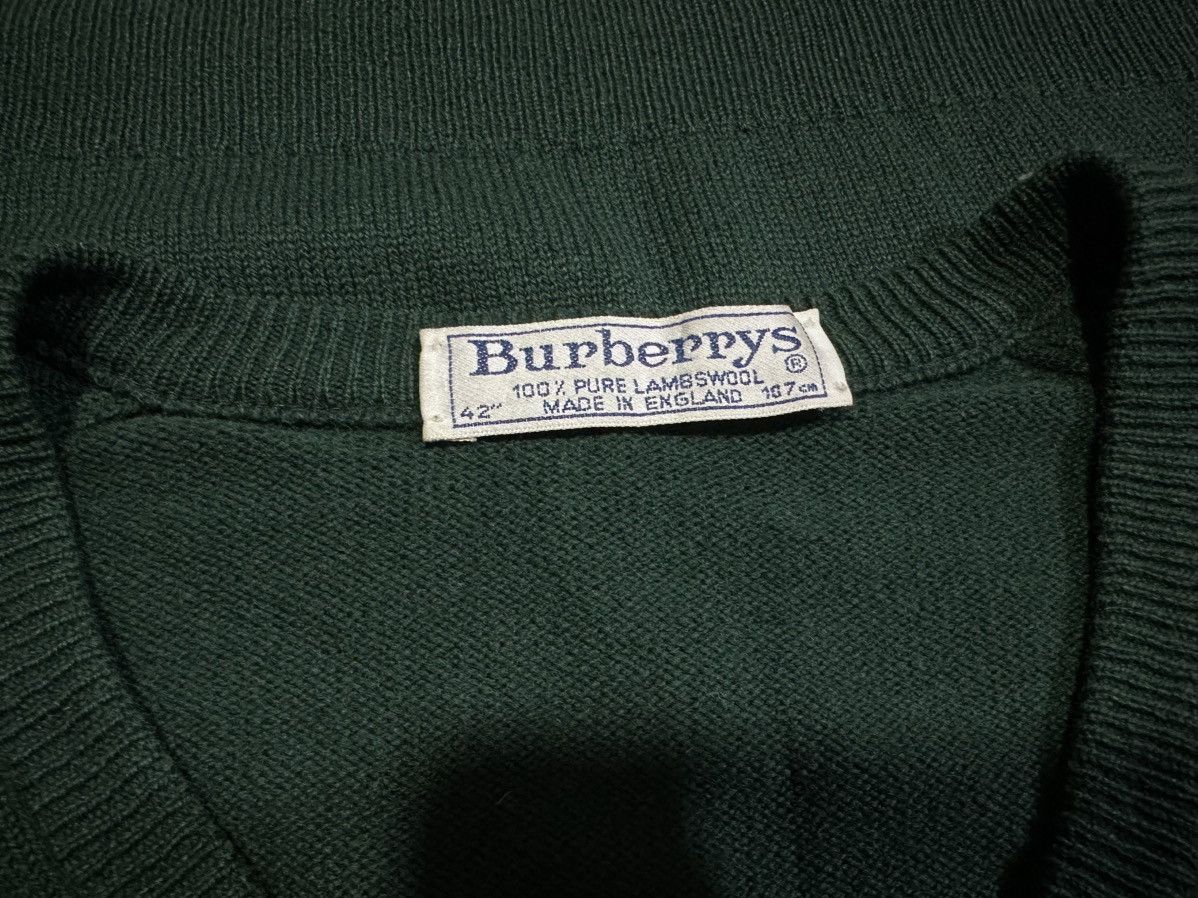 Burberry × Vintage 🔥Vintage Burberrys Lambswool Sweater Forest Green Size US XL / EU 56 / 4 - 8 Thumbnail