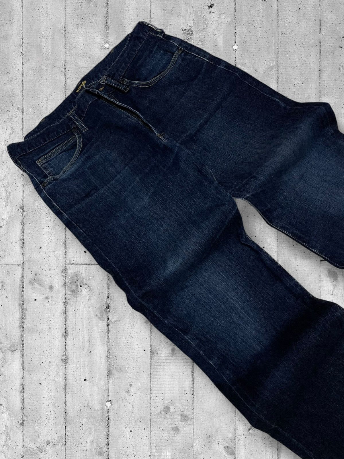 Designer × Vintage × Wrangler Vintage 90s Designer Wrangler Crafted With Pride Blue Denim Size US 32 / EU 48 - 7 Thumbnail