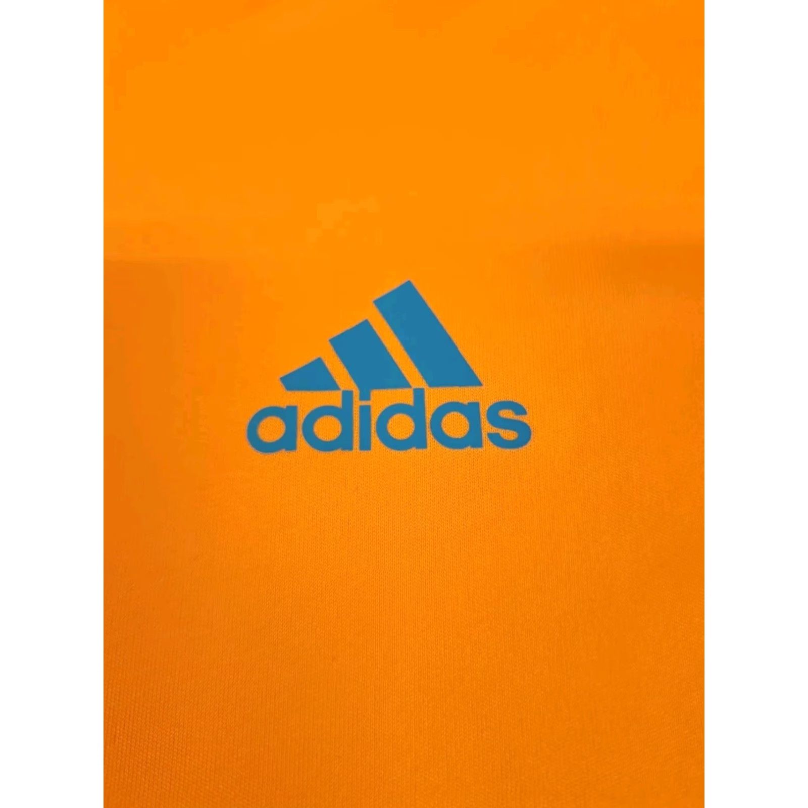 Adidas Adidas Men's Climalite Short Sleeve Shirt Orange/Grey 2XL Poly Logo Athletic Cross Training Running Gym T-Shirt Shirt Size US XXL / EU 58 / 5 - 2 Thumbnail