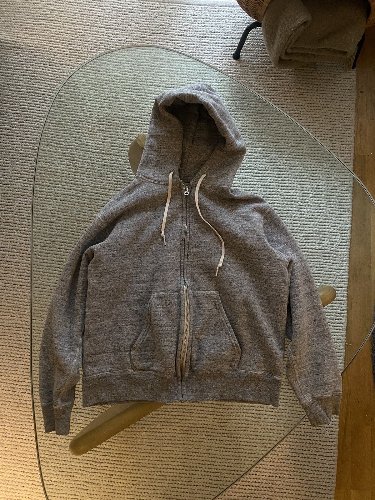 Japanese Brand Loopwheel gray zip up hoodie Size US S / EU 44-46 / 1 - 1 Thumbnail