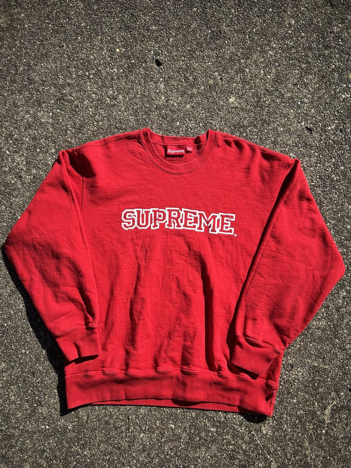 Designer × Supreme Supreme Shattered Logo Crewneck | Grailed