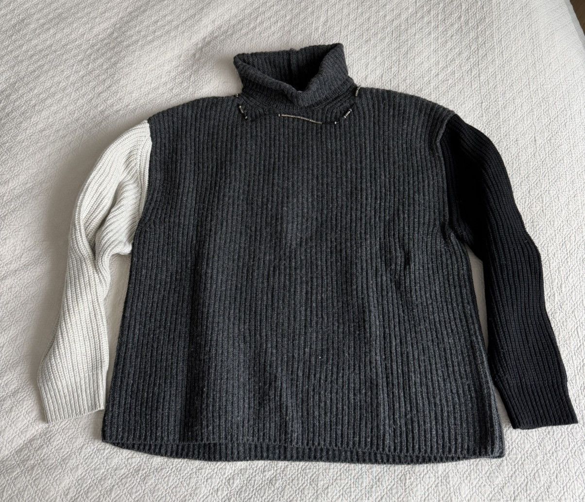 Children of the discordance AW21 Oversized Changeover High Neck Knit Sweater Size US M / EU 48-50 / 2 - 1 Thumbnail