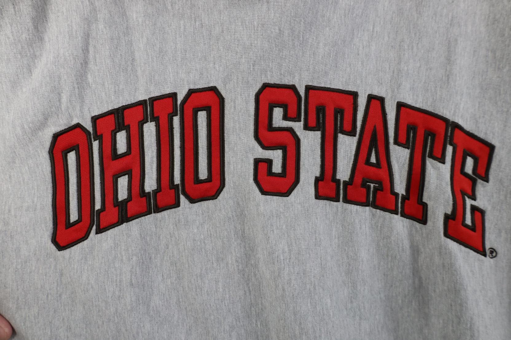 Vintage Vintage 90s Reverse Weave Ohio State University Hoodie Size US XXL / EU 58 / 5 - 4 Thumbnail