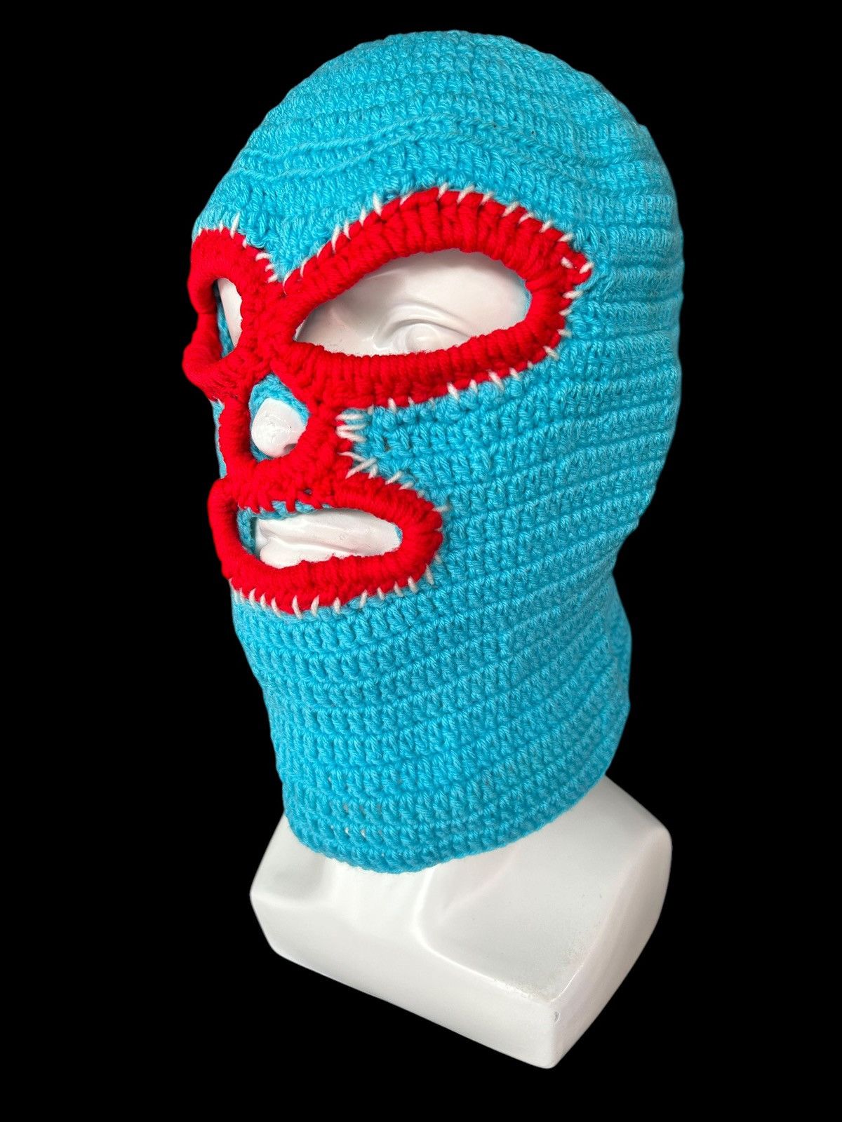 Kapital Very Rare Crochet Knitted Handmade Balaclava Masked ☠️☠️ Size ONE SIZE - 2 Thumbnail