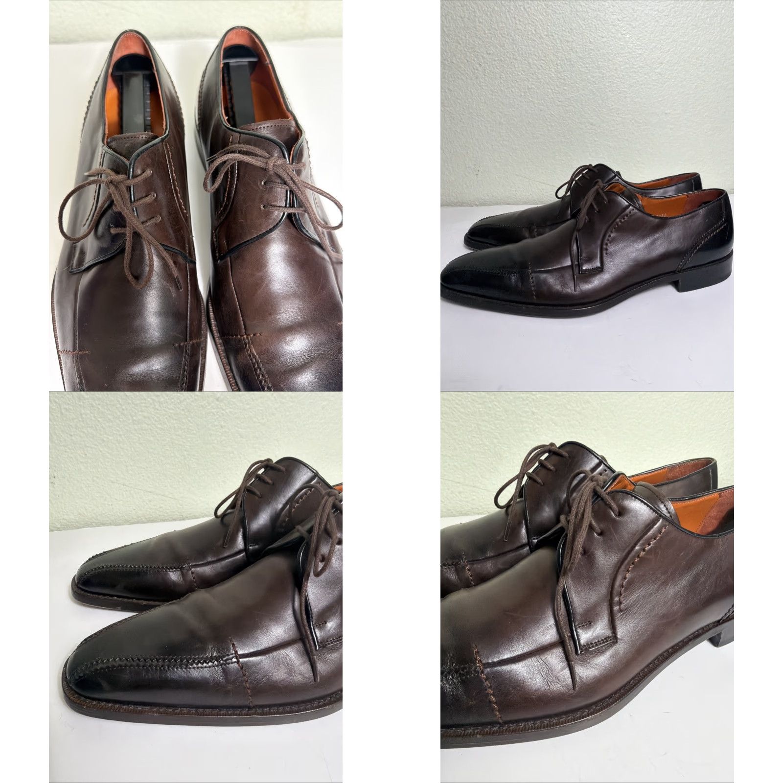 Mezlan Mezlan Spain Dress Shoes Men 11 M Brown Leather Wing Tip Oxford Cap Toe Lace Up Size ONE SIZE - 9 Thumbnail