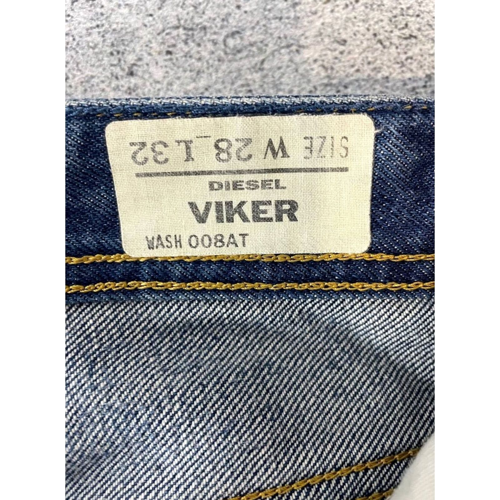 Diesel Diesel Viker Jeans Men Size 28 Blue Denim Cotton Straight Leg Button Belt Loop Size US 28 / EU 44 - 3 Thumbnail