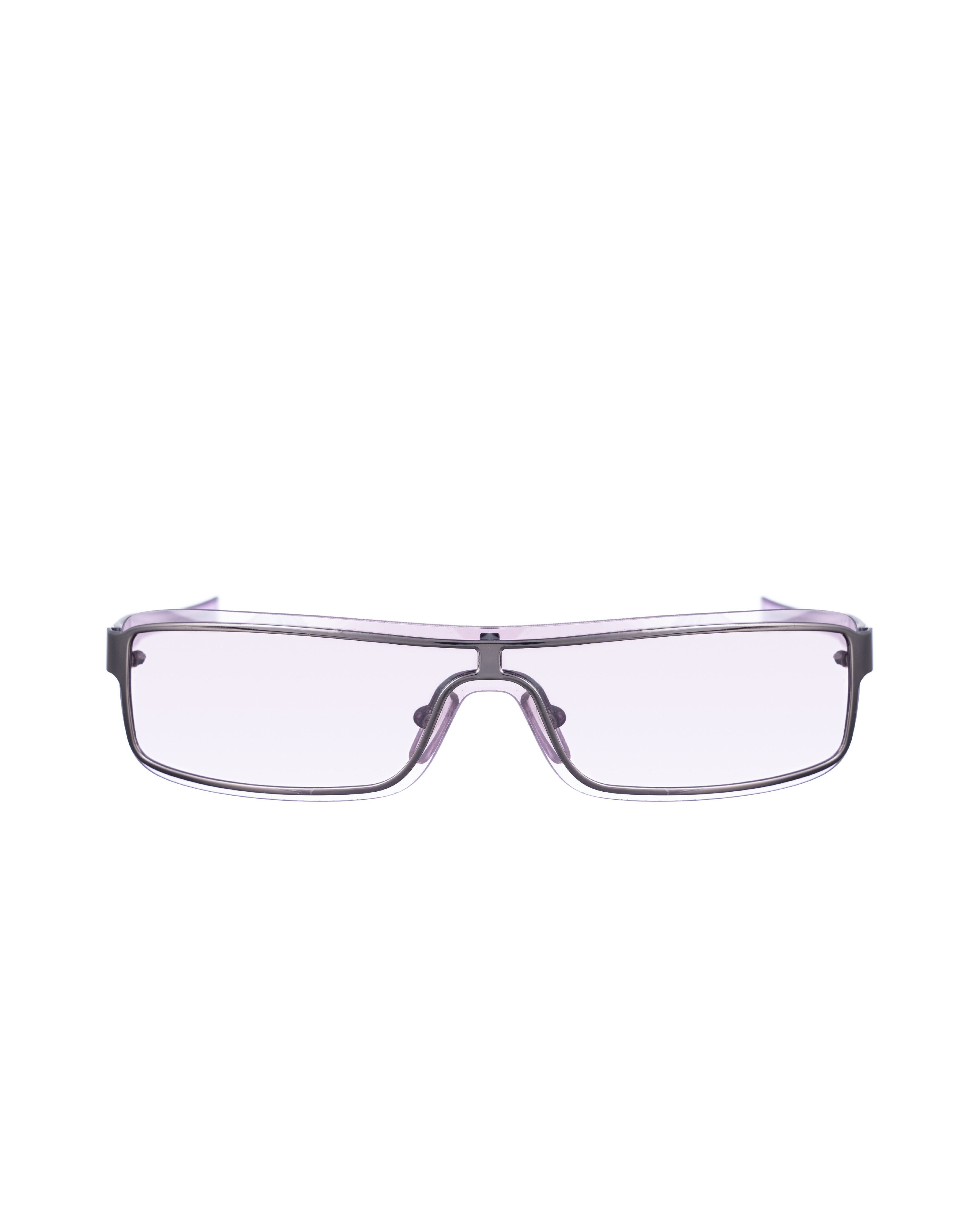 Oliver by Valentino '00s Mirror Violet Sheer Sunglasses