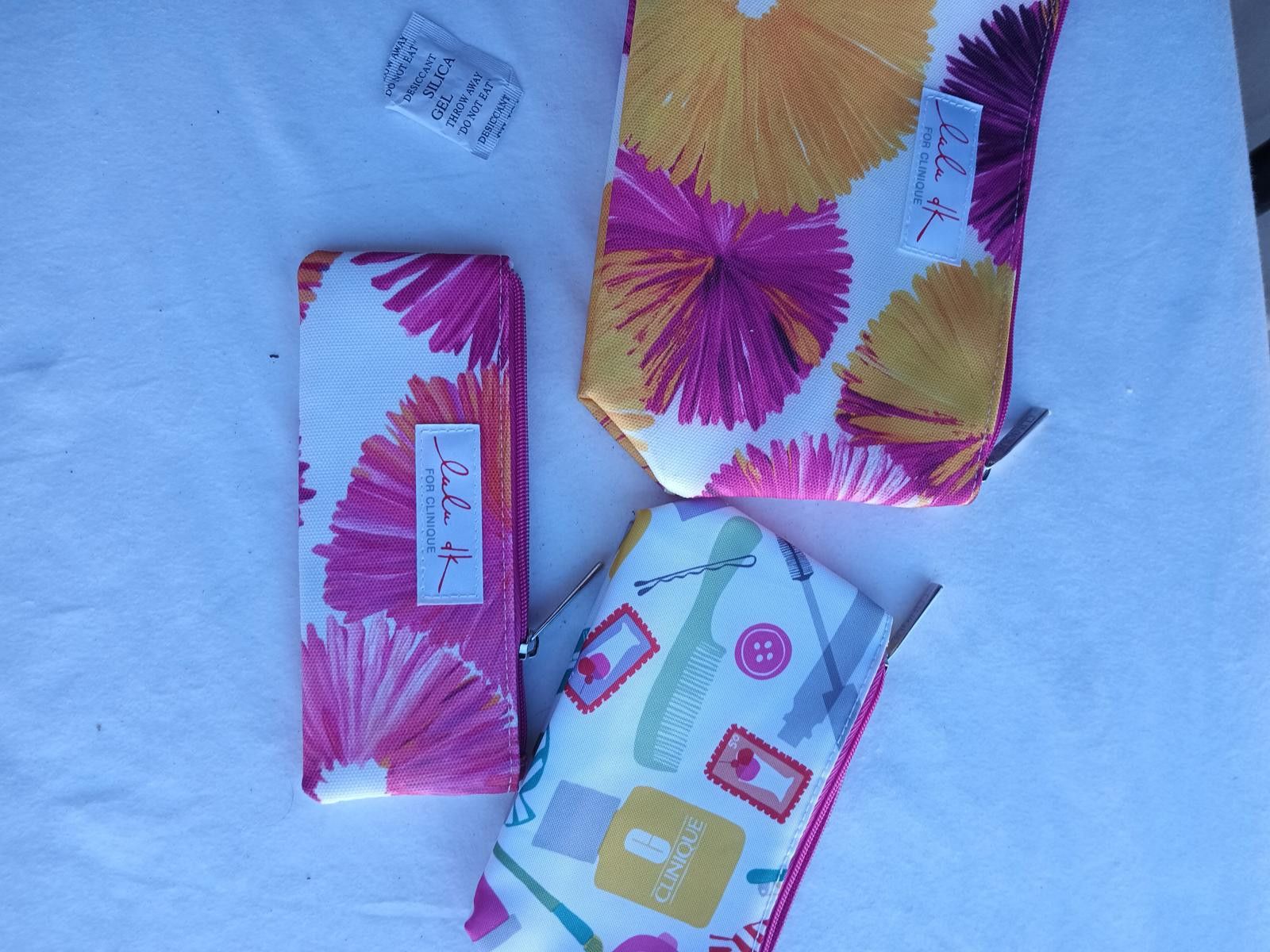 Designer Chic Floral Pouch Set - Bright and Fun Designs Size ONE SIZE - 1 Thumbnail