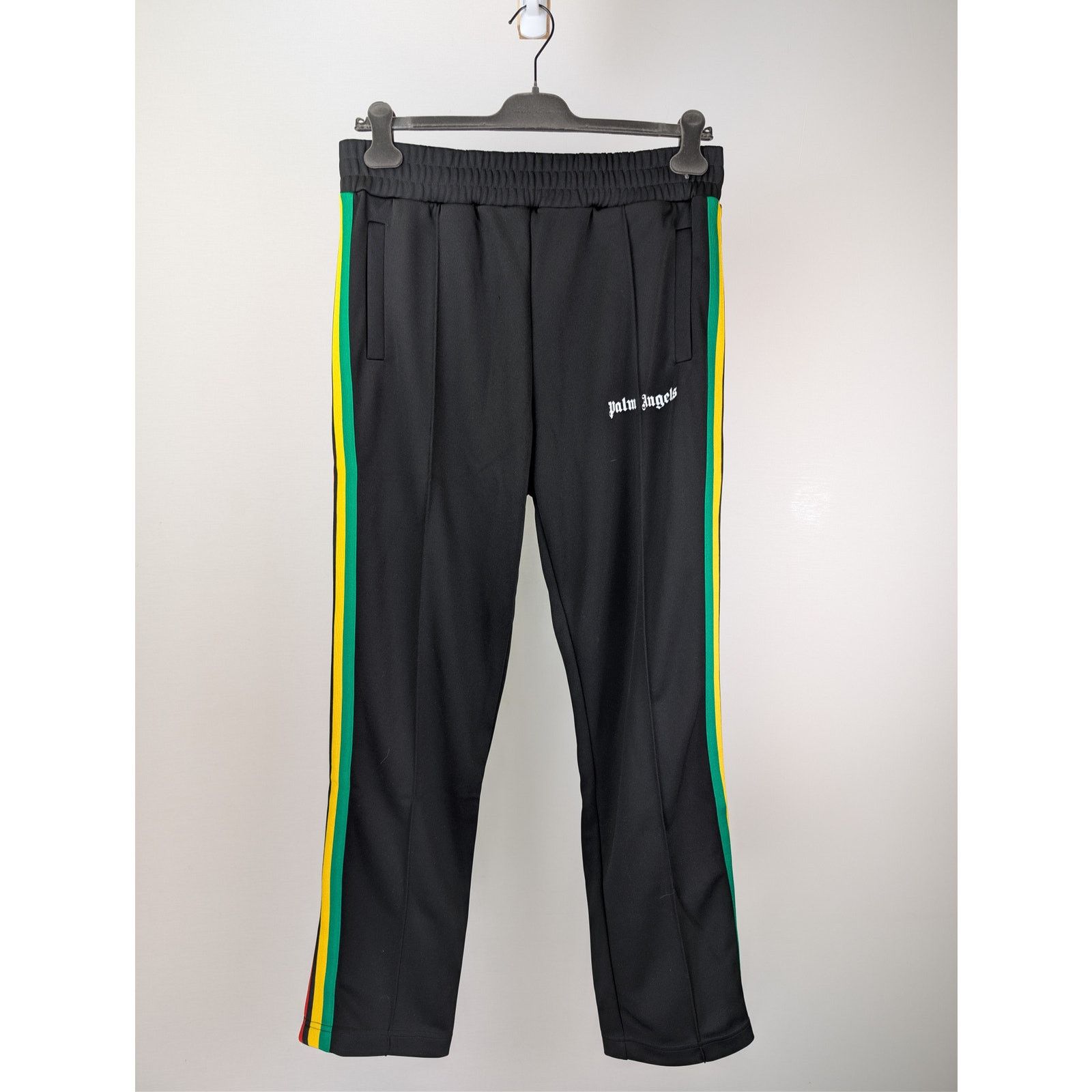 Palm Angels o1rshd1 Track Suit Sweatpants Trousers in Black/Green Size US 36 / EU 52 - 2 Thumbnail
