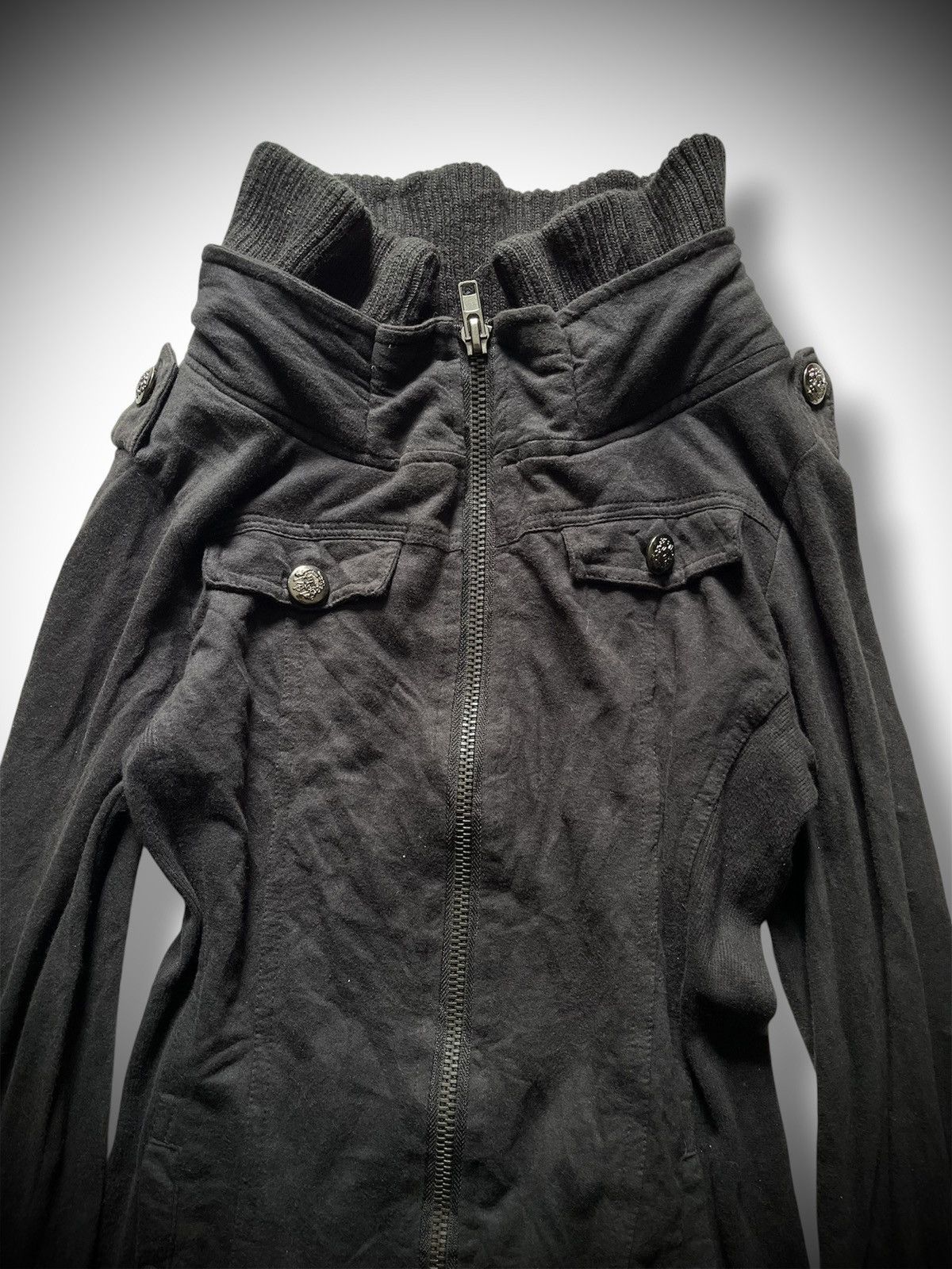 14th Addiction × KMRii × Yasuyuki Ishii 2000s skinny lip vkei bondage jacket Size US M / EU 48-50 / 2 - 3 Thumbnail