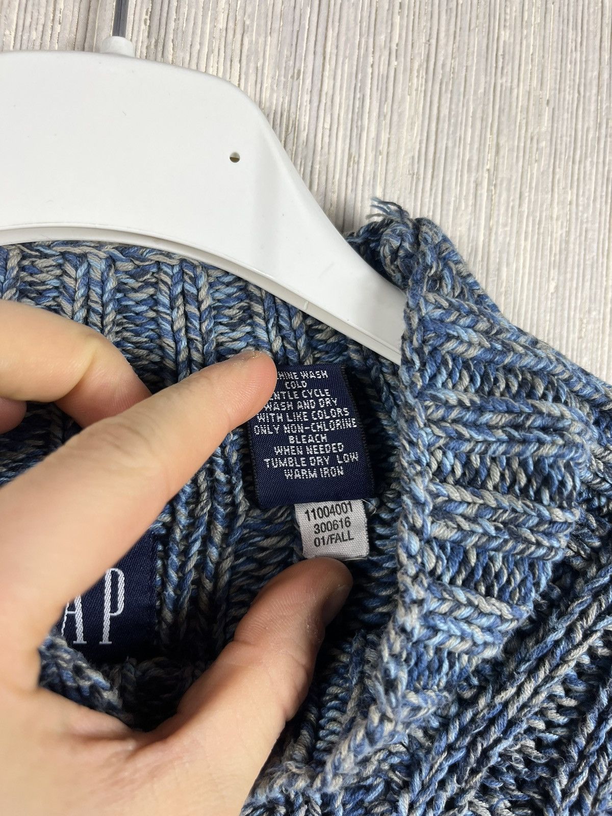 Gap × Vintage Vintage Gap y2k heavy knit cotton sweater zora knitted rare Size US M / EU 48-50 / 2 - 16 Thumbnail