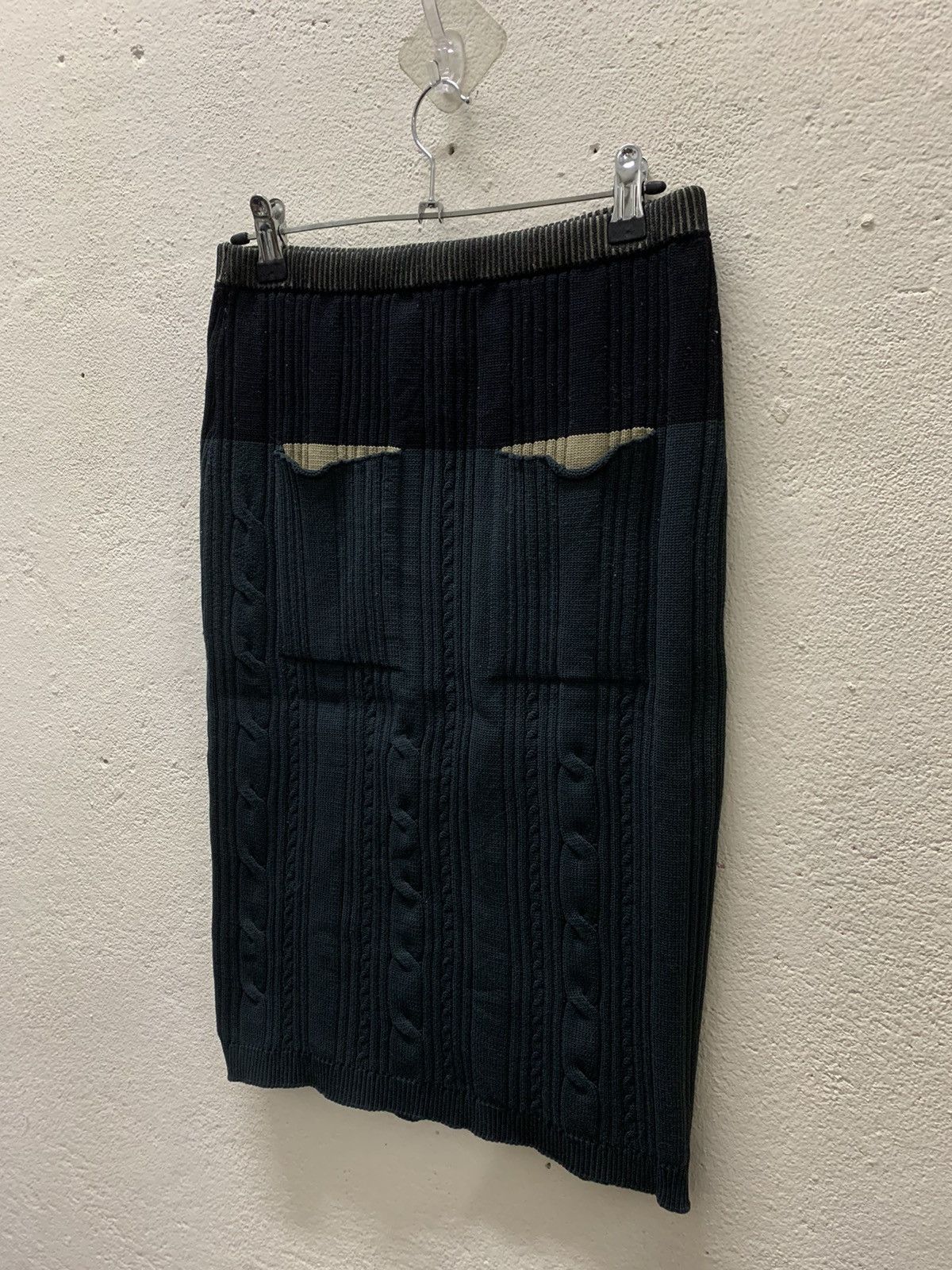 Issey Miyake Issey Miyaki Pleats Please Pocket Point bi-Colour Knit Skirt Size 26" / US 2 / IT 38 - 8 Thumbnail