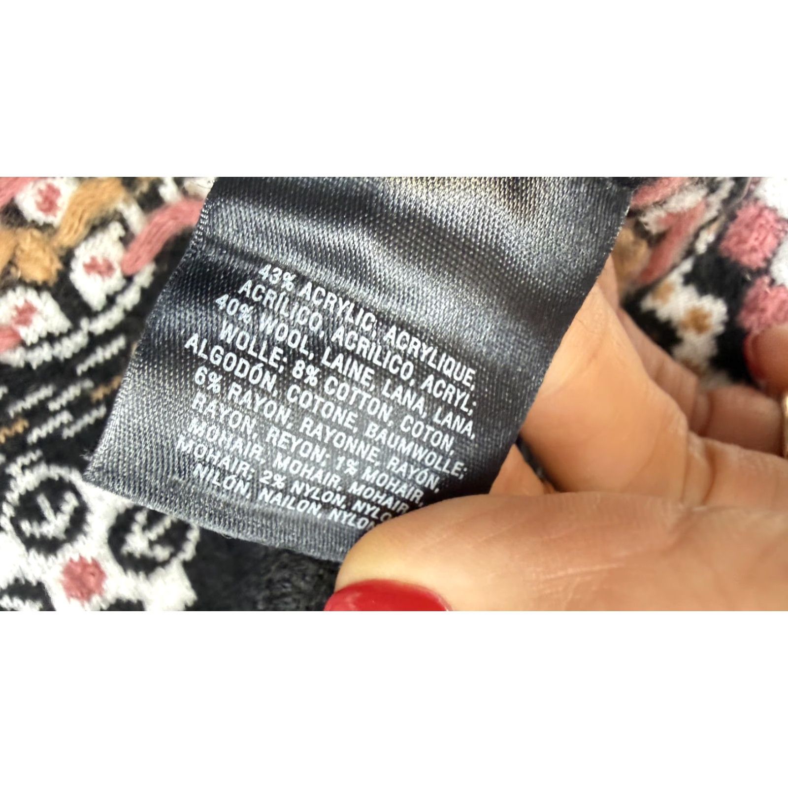 Anthropologie Anthropologie Sleeping On Snow Sweater Womens XS Black Fair Isle Pullover Size XS / US 0-2 / IT 36-38 - 6 Thumbnail