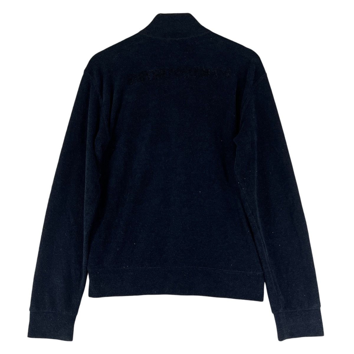 Emporio Armani 90s VINTAGE EMPORIO ARMANI ASYMETRICAL ZIPPER SWEATER JACKET Size US L / EU 52-54 / 3 - 6 Thumbnail