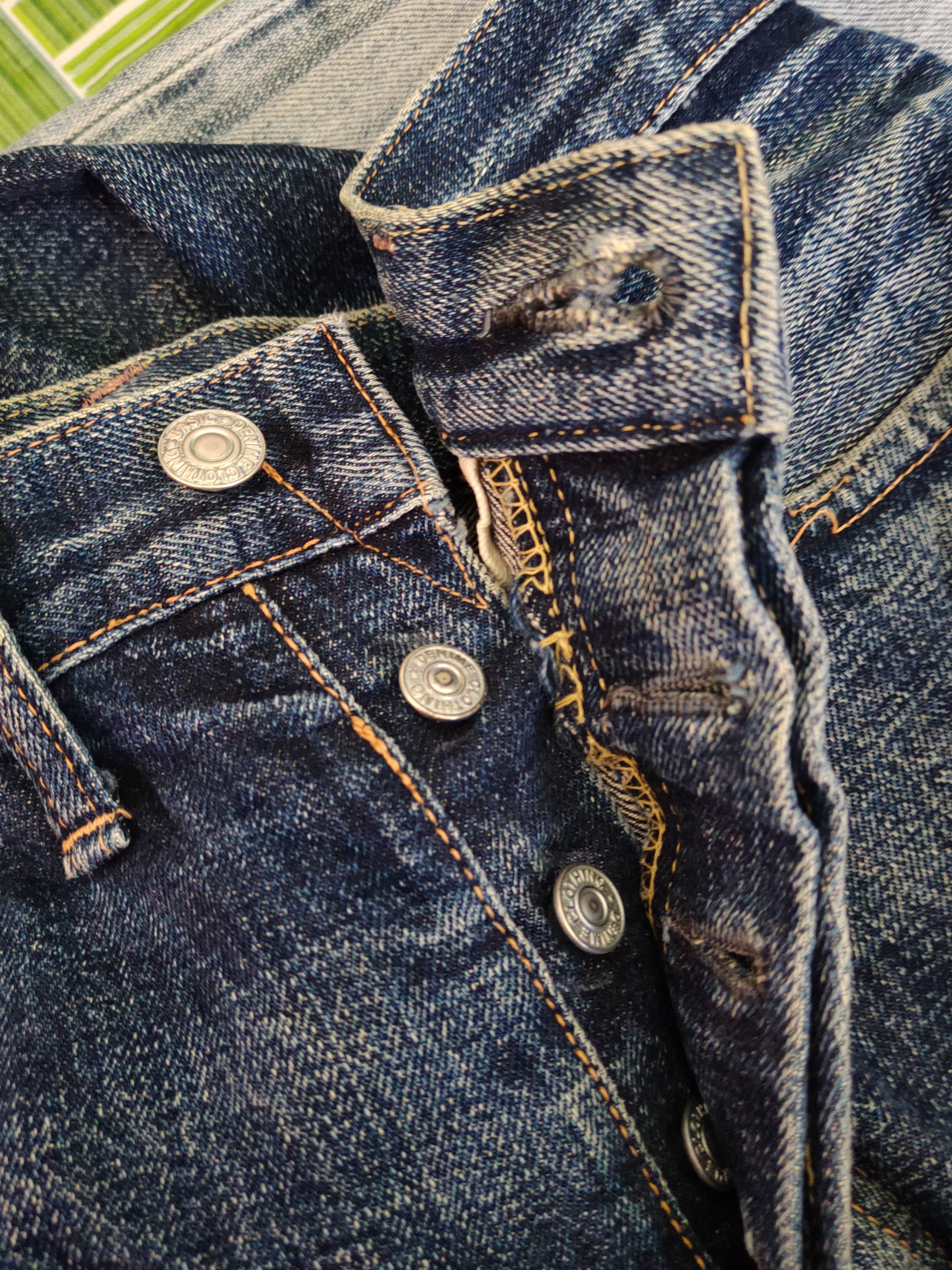 Denime DL Denime Japan Vintage Distressed Ripped Jeans #S1705 Size US 31 - 14 Thumbnail