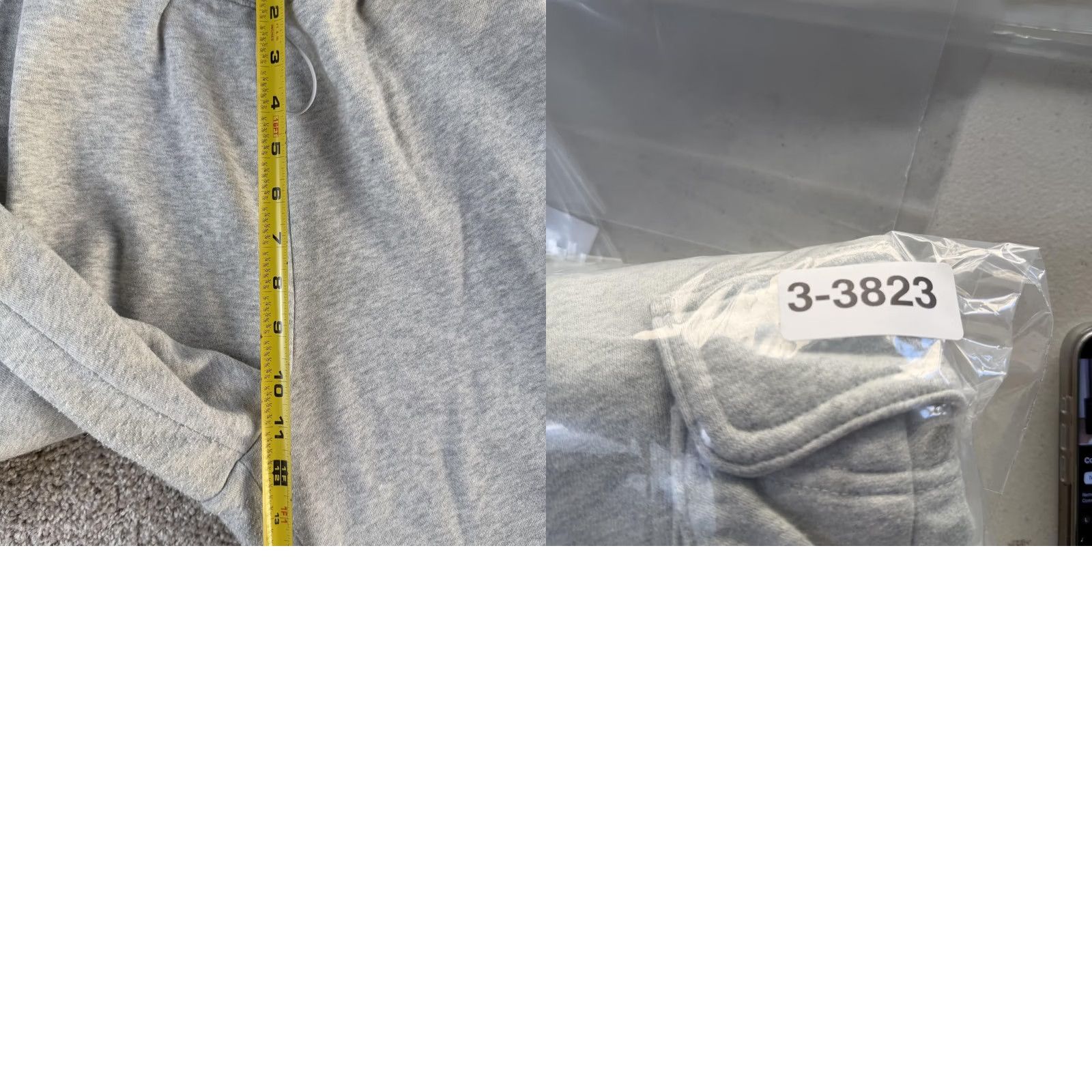 Vintage Aéropostale Sweatpants Womens Large Gray Fleece Side Cargo Joggers Elastic Waist Size 36" / US 14 / IT 50 - 9 Thumbnail