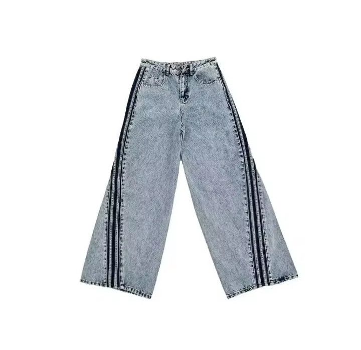 Japanese Brand × Jean Vintage Denim Style Stripe Jeans Size US 27 - 6 Thumbnail