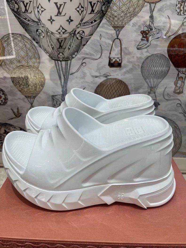 Givenchy Givenchy Sise36 White cotton candy wedge fish mouth high-he Size US 6.5 / EU 39-40 - 2 Thumbnail
