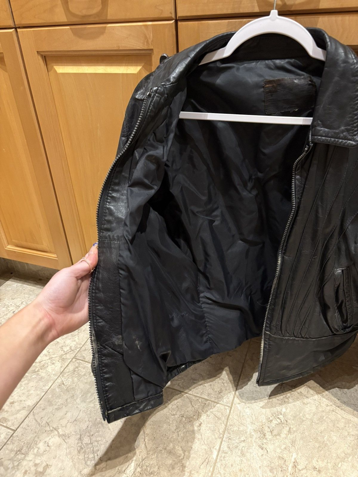 Vintage Vintage 1984 black leather jacket Size US M / EU 48-50 / 2 - 3 Thumbnail