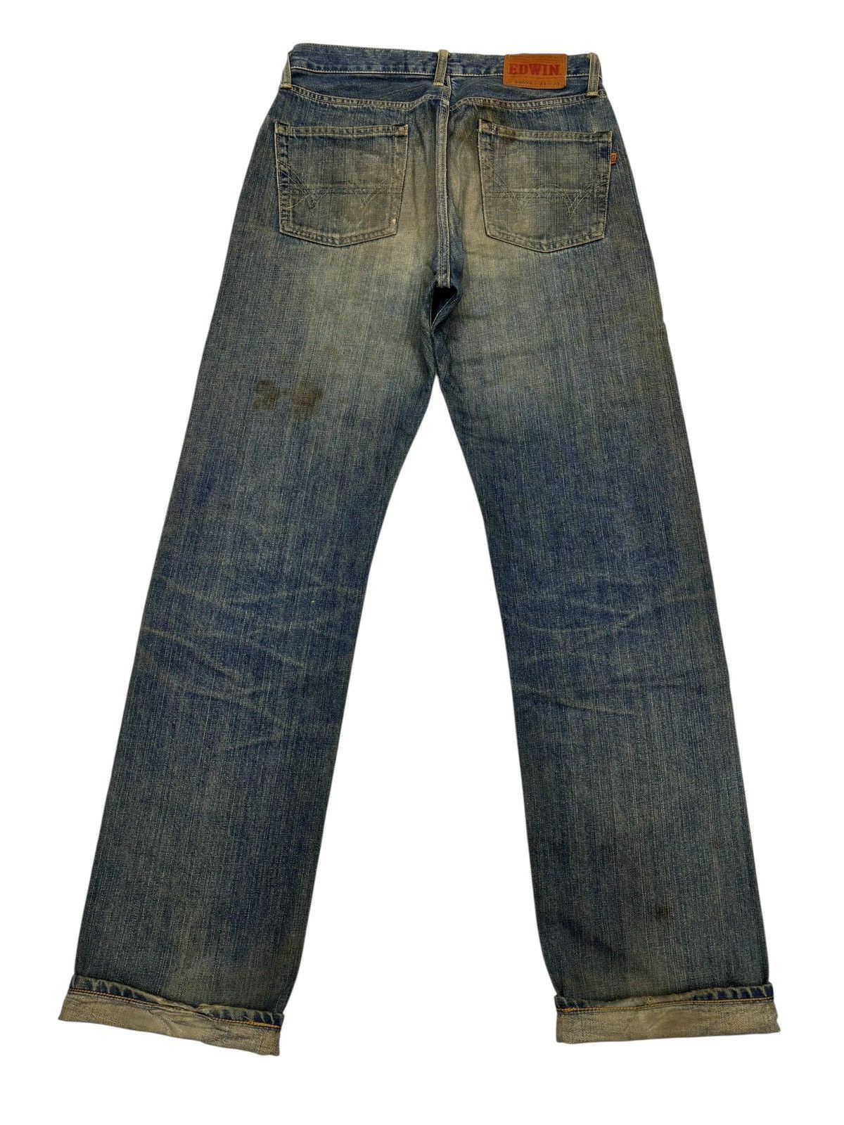 Kapital EDWIN 505XX MUD WASH SELVEDGE BAGGY DISTRESSED DENIM JEANS Size US 31 - 2 Thumbnail