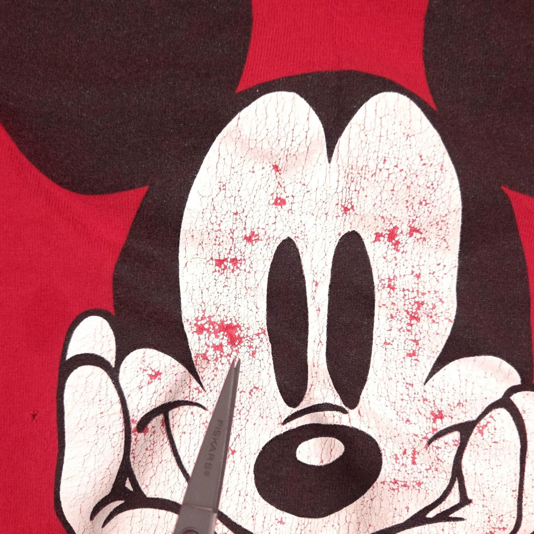 Mickey & Co. VINTAGE Mickey & Co Shirt Mens Large Red Mickey Mouse Tee Double Sided 90s Size US L / EU 52-54 / 3 - 5 Thumbnail