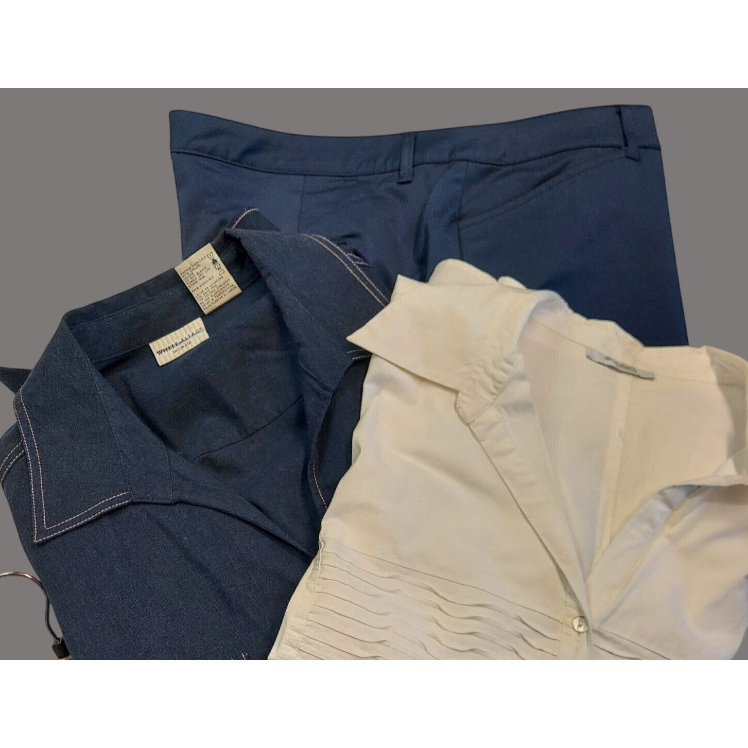 Other Alfred Dunner Womens 3-Piece Set Navy Jacket White Blouse & Size XXL / US 16-18 / IT 52-54 - 2 Thumbnail