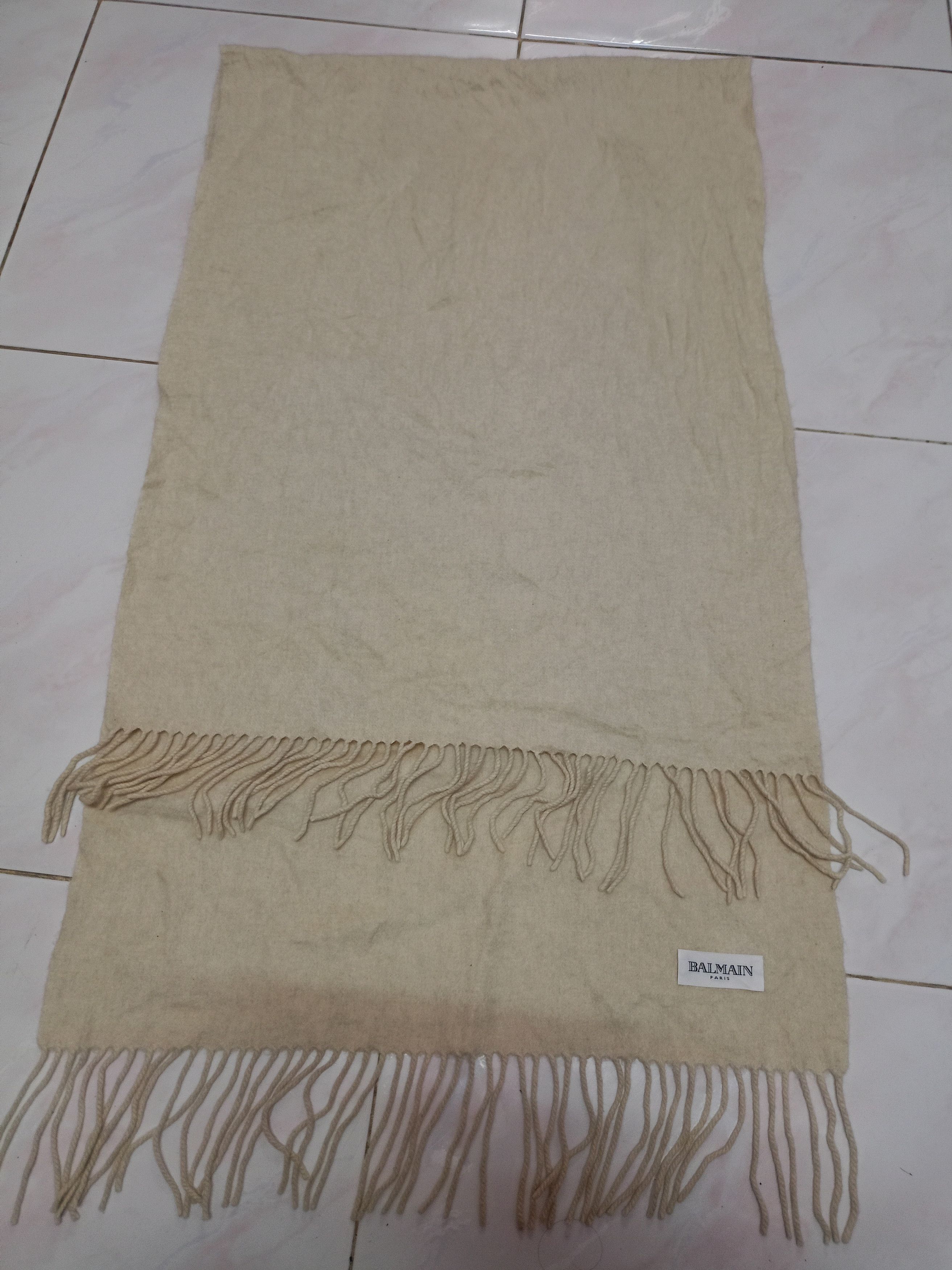 Balmain 💥Vintage Balmain vintage X muffler/scarf plain Size ONE SIZE - 1 Thumbnail