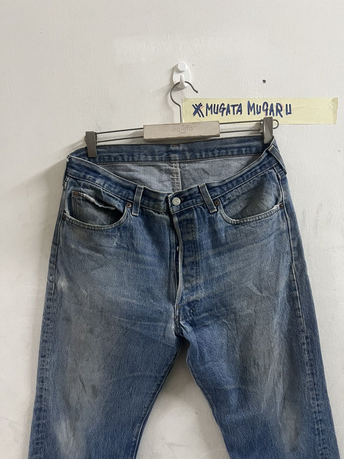 Japanese Brand × Levi's Vintage Clothing VINTAGE 501 DISTRESSED DENIM PANT Size US 32 / EU 48 - 1 Thumbnail