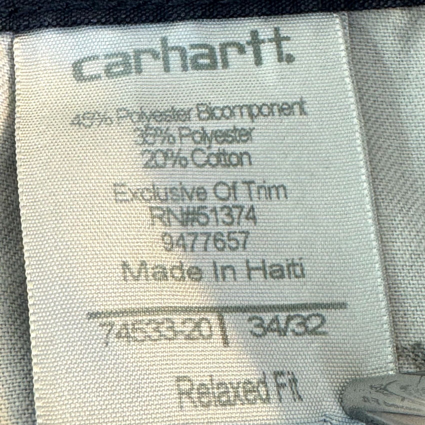 Carhartt VINTAGE_none Carhartt Carpenter Pants Mens 34x29 Navy Ripstop Relaxed Fit Workwear Size US 34 / EU 50 - 6 Thumbnail