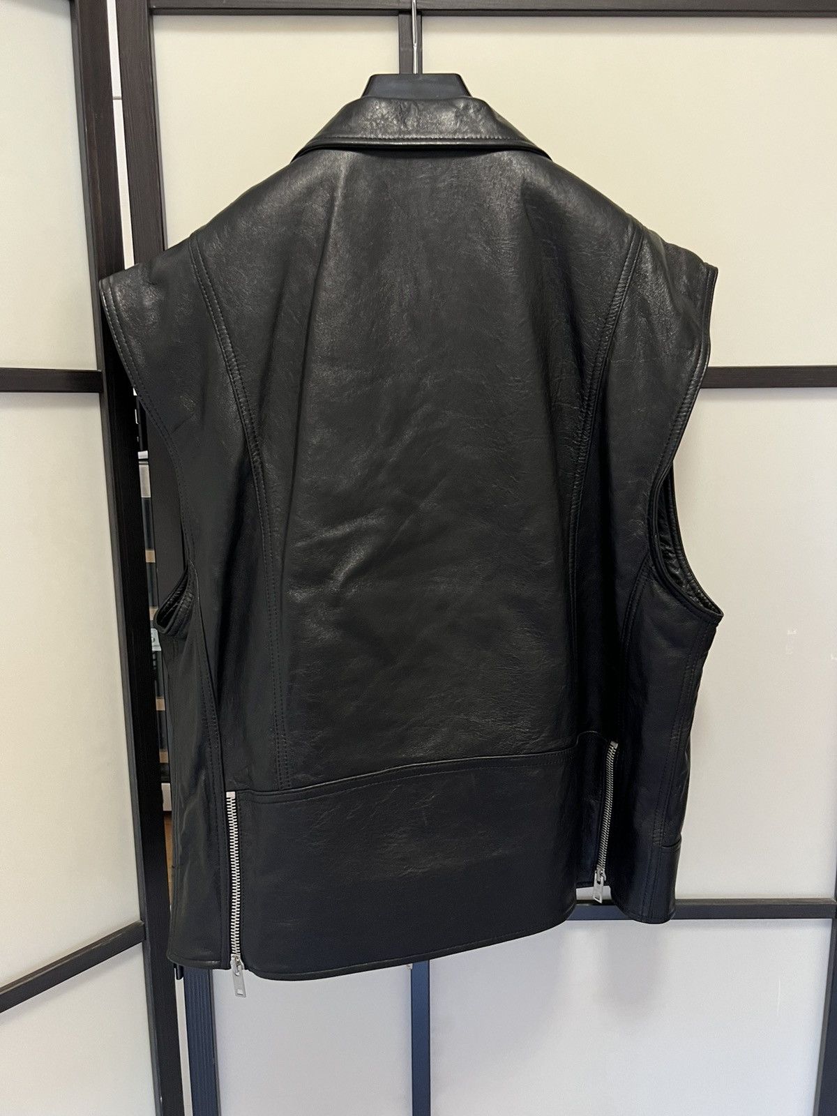 Celine RARE - SS22 Oversized Cowboy Lambskin Biker Vest 52 Size US L / EU 52-54 / 3 - 7 Thumbnail