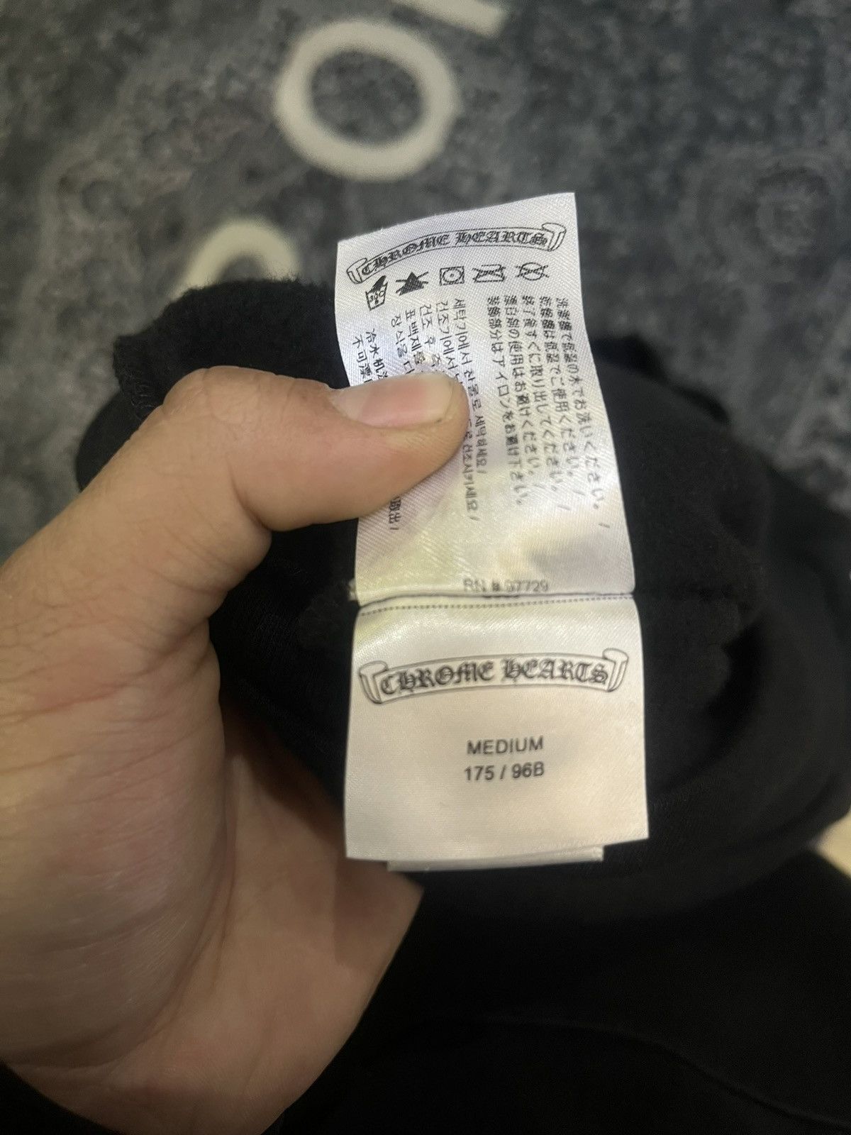 Chrome Hearts CHROME HEARTS FLORAL BLACK HOODIE Size US M / EU 48-50 / 2 - 7 Thumbnail