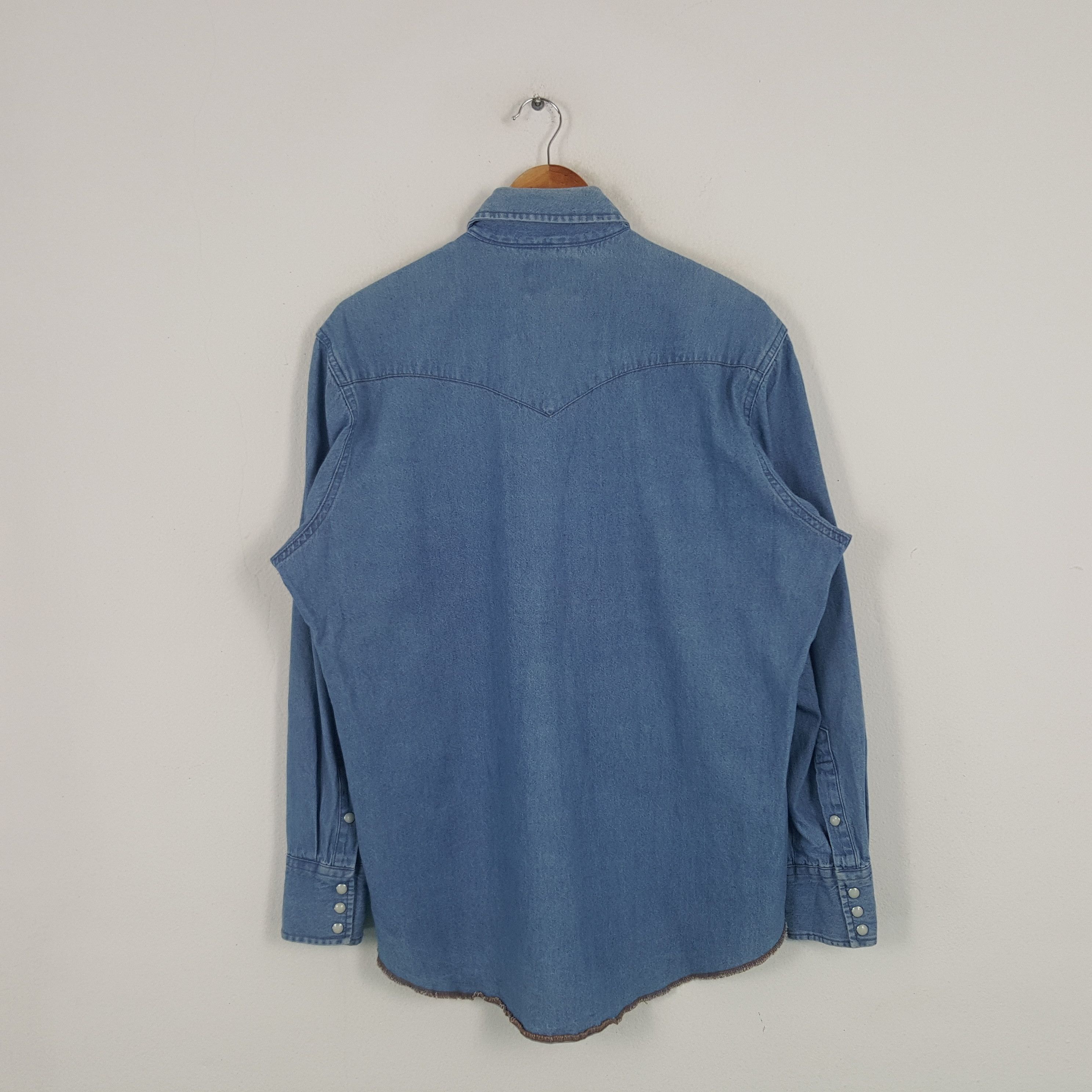 Vintage × Wrangler Vintage Wrangler American Retro Style Shirt Button Up Size US XXL / EU 58 / 5 - 3 Thumbnail