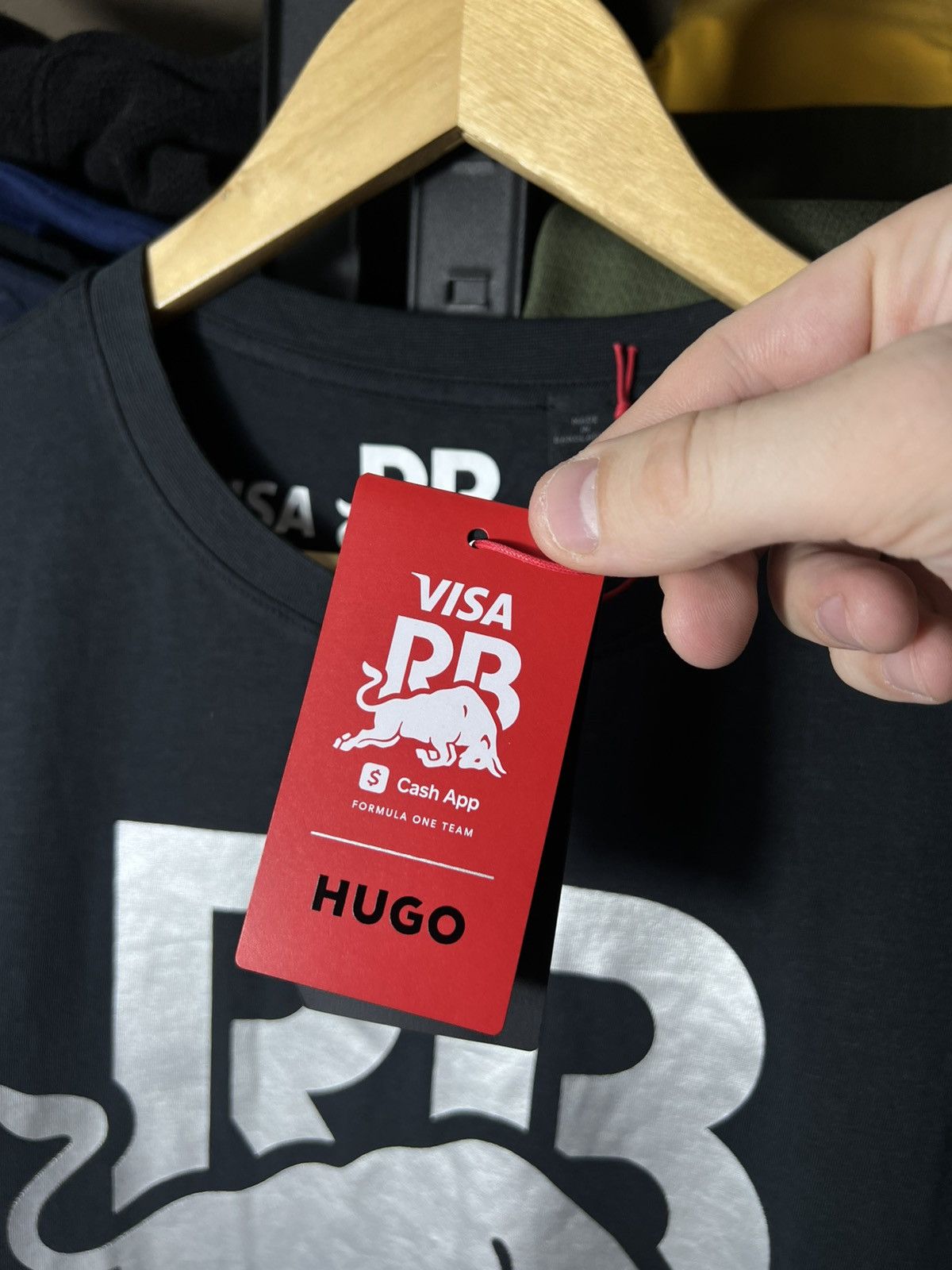 Hugo HUGO Red Bull Racing F1 T-Shirt Visa Cash App Black Y2K Size US S / EU 44-46 / 1 - 7 Thumbnail