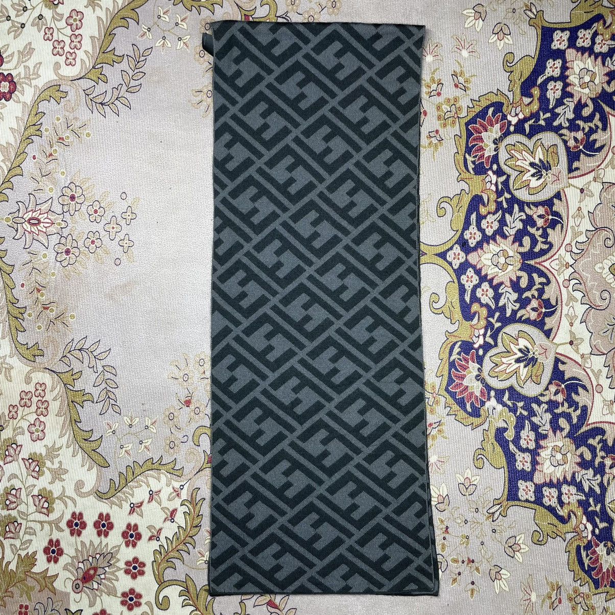 Fendi Fendi Monogram Wool Scarf Size ONE SIZE - 2 Thumbnail