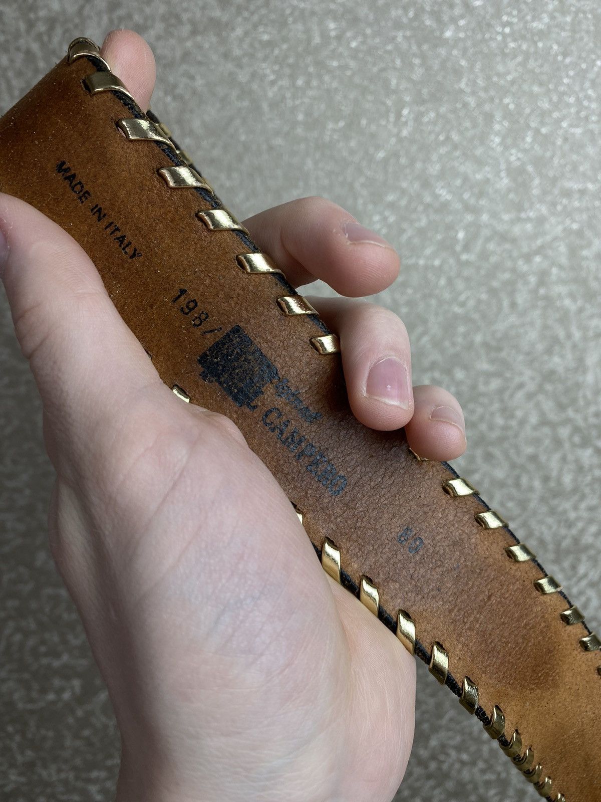 Designer × Leather × Vintage Leather Belt El Campero Very Rare 1987 Size ONE SIZE - 7 Thumbnail