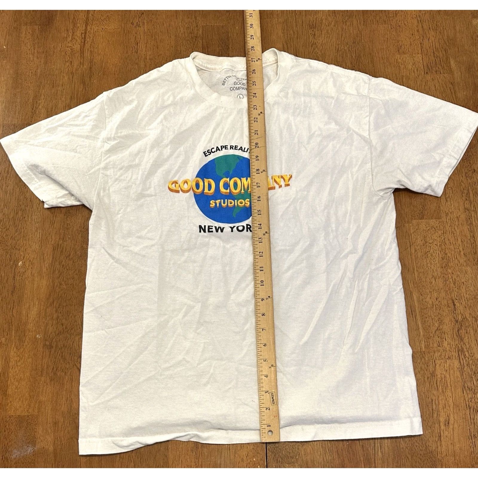 Vintage The Good Company T Shirt Large Universal Studios Spoof White L Men Size US L / EU 52-54 / 3 - 6 Thumbnail