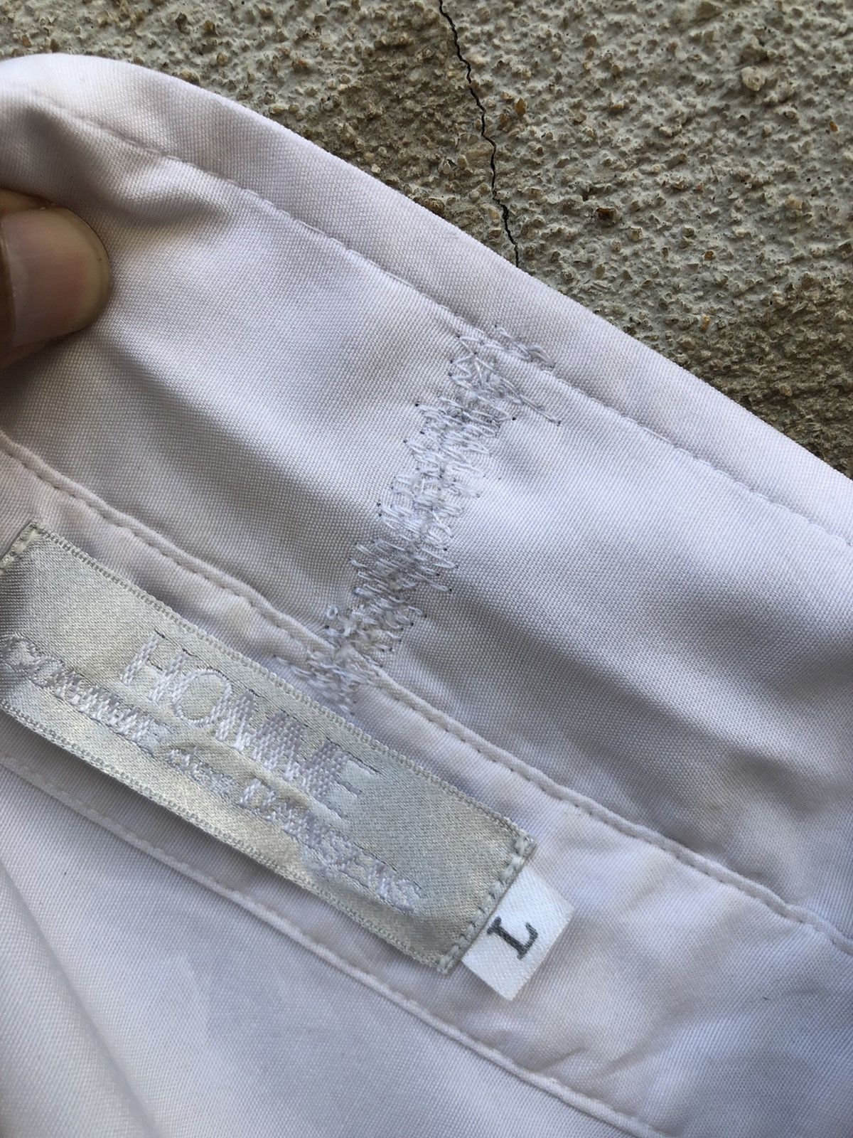 Comme des Garcons Homme × Japanese Brand × Vintage Rare!! Vintage Homme Comme Des Dansens Button Up Shirt Size US L / EU 52-54 / 3 - 8 Thumbnail