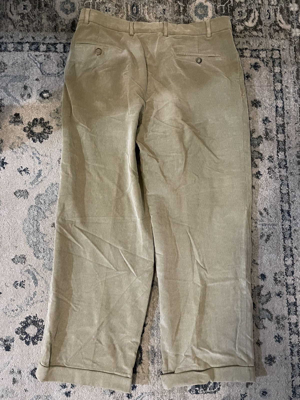 Ermenegildo Zegna × Vintage Pleat Front Fine Wale Corduroy Trouser Size US 38 / EU 54 - 5 Thumbnail
