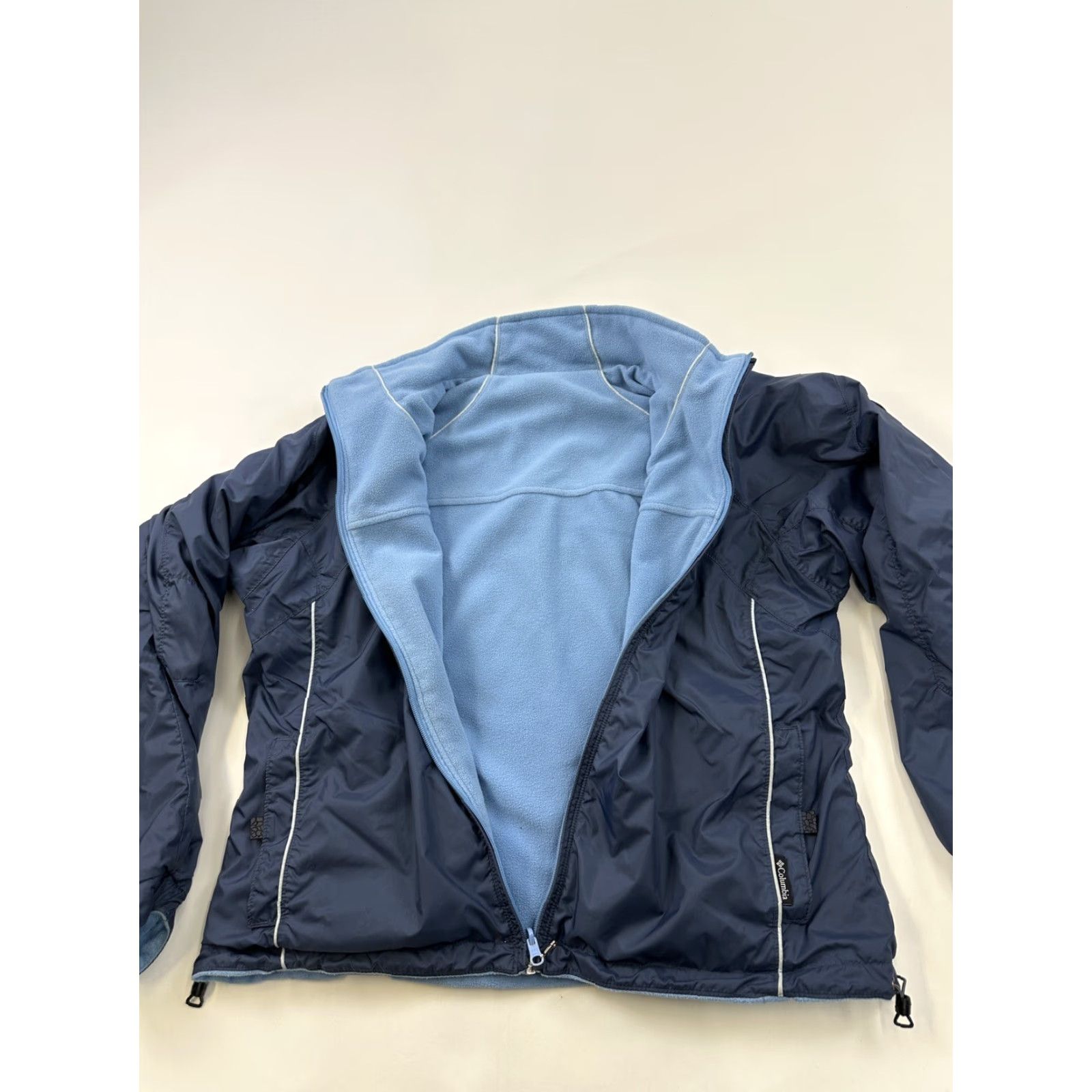 Vintage Columbia Jacket Women’s XL Blue Reversible Full Zip Up Winter Fleece Basic Jacket Womens Size XL / US 12-14 / IT 48-50 - 4 Thumbnail