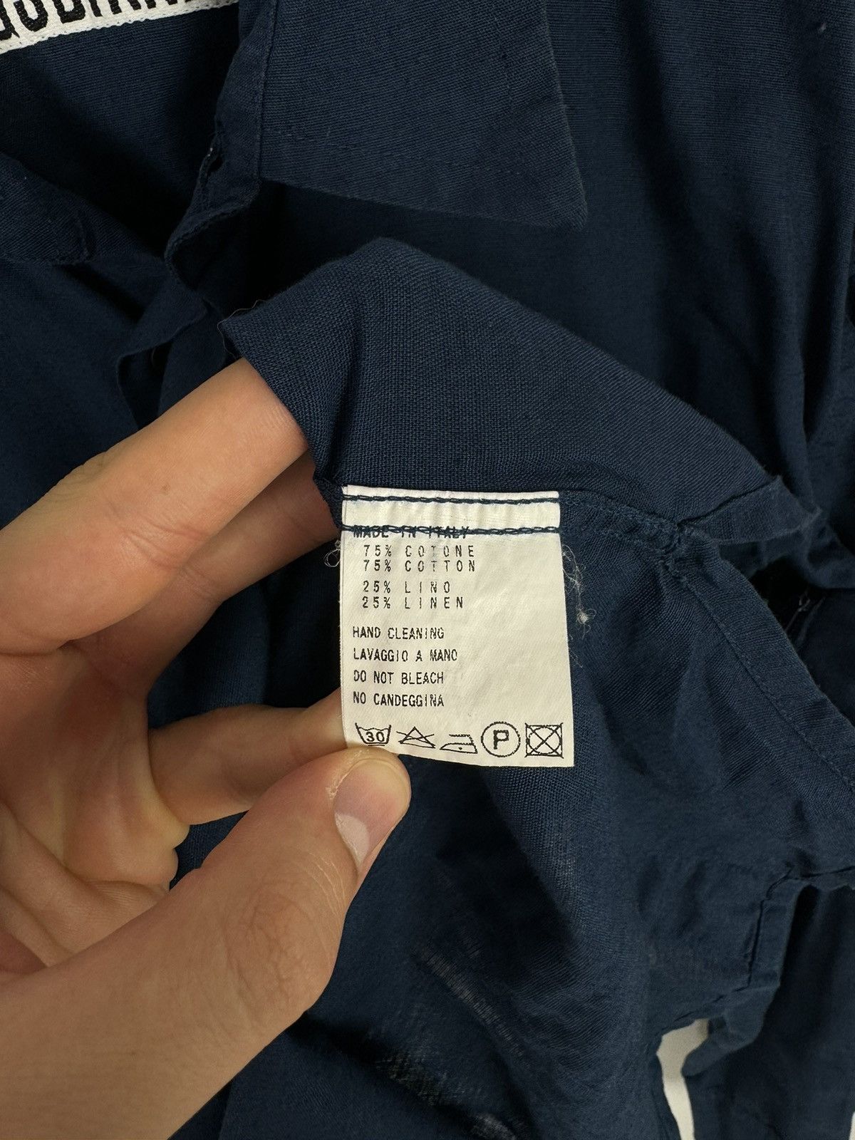 Designer × Dirk Bikkembergs × Vintage Vintage Dirk Bikkembergs Zip Pocket Rare Buttons Up Shirt Size US M / EU 48-50 / 2 - 10 Thumbnail