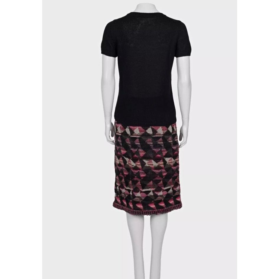 Chanel Chanel Geometric Knit Top & Skirt Set - Size38/ M Size M / US 6-8 / IT 42-44 - 3 Thumbnail