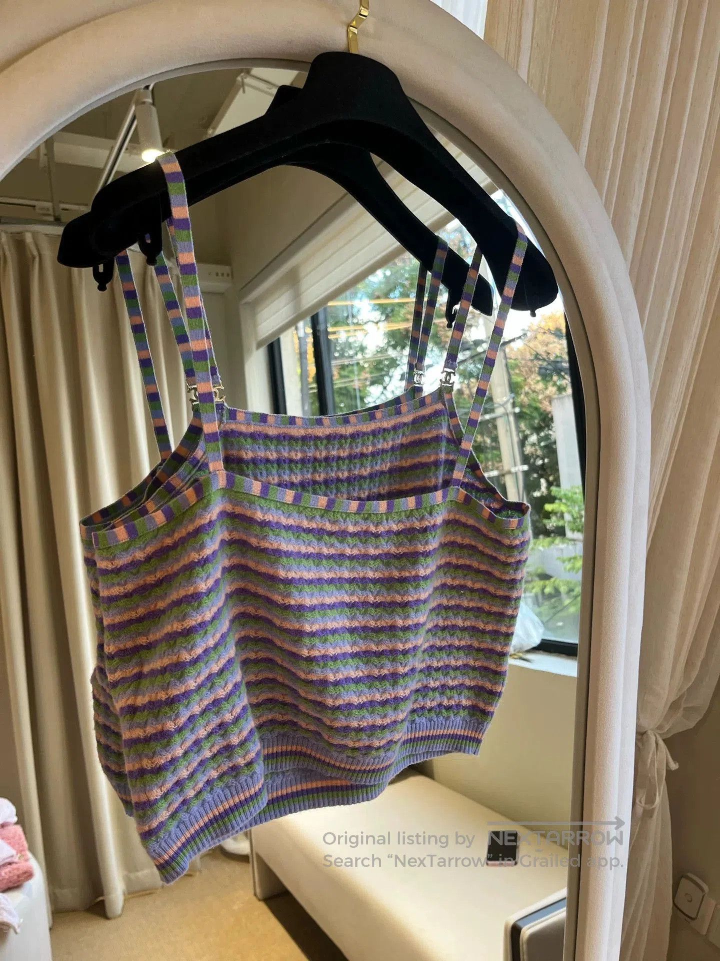 Chanel Chanel 24A Cashmere Striped Camisole. Size US L / EU 52-54 / 3 - 2 Thumbnail