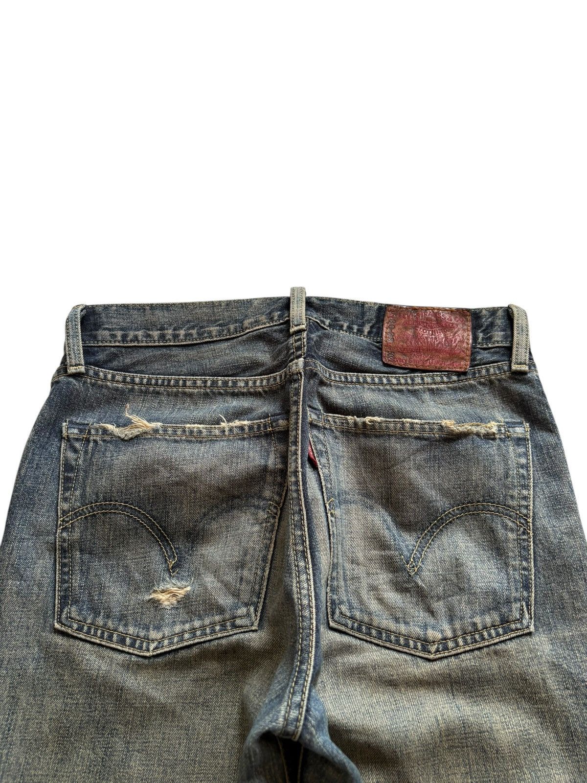 Levi's Vintage 90s Levis 502 Rusty Mud Wash Distressed Loose Jeans Size US 30 / EU 46 - 8 Thumbnail