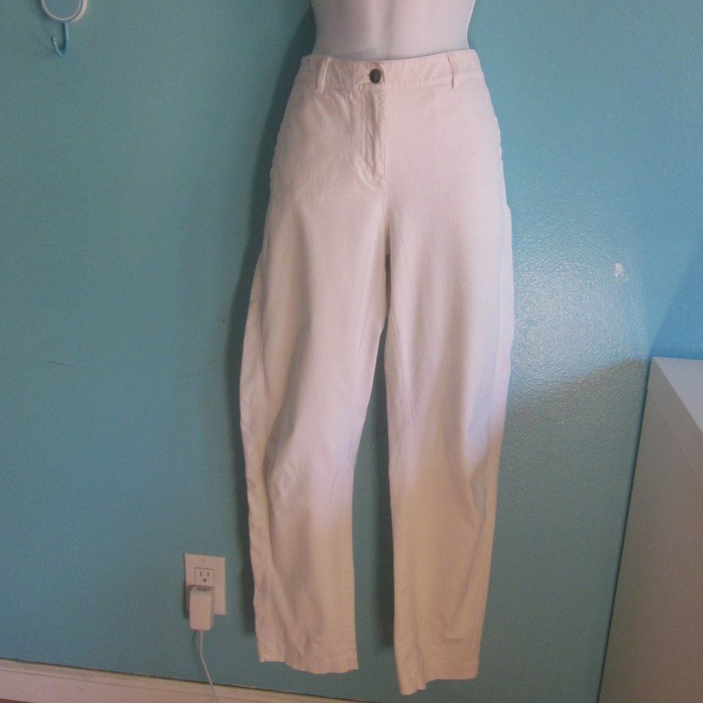 Eileen Fisher Eileen Fisher White Jeans Size S (6) Size 28" / US 6 / IT 42 - 4 Thumbnail