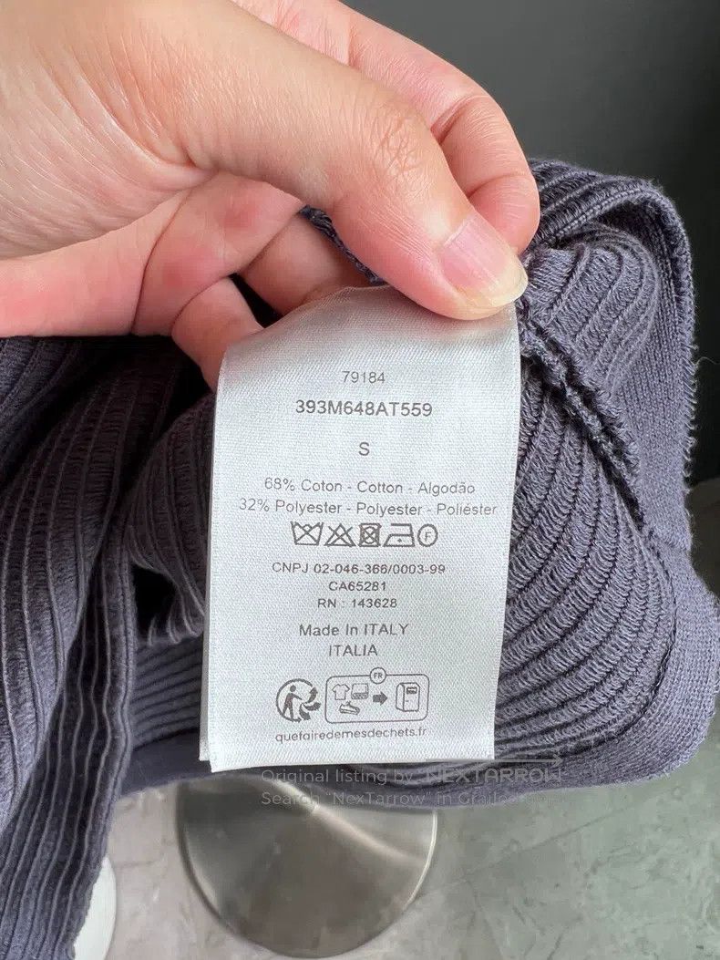 Dior Dior Knitted towel short sleeves Size US S / EU 44-46 / 1 - 6 Thumbnail