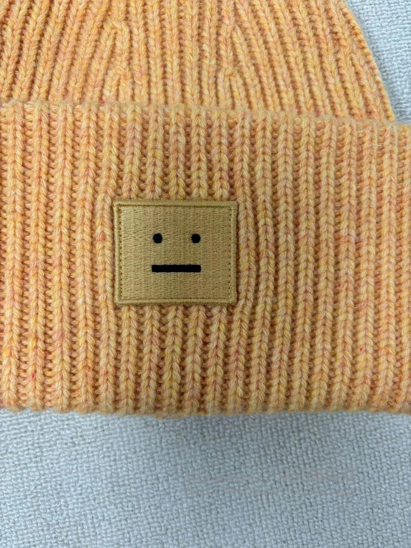 Acne Studios Acne Studios Yellow Knit Beanie Hat. Size ONE SIZE - 3 Thumbnail