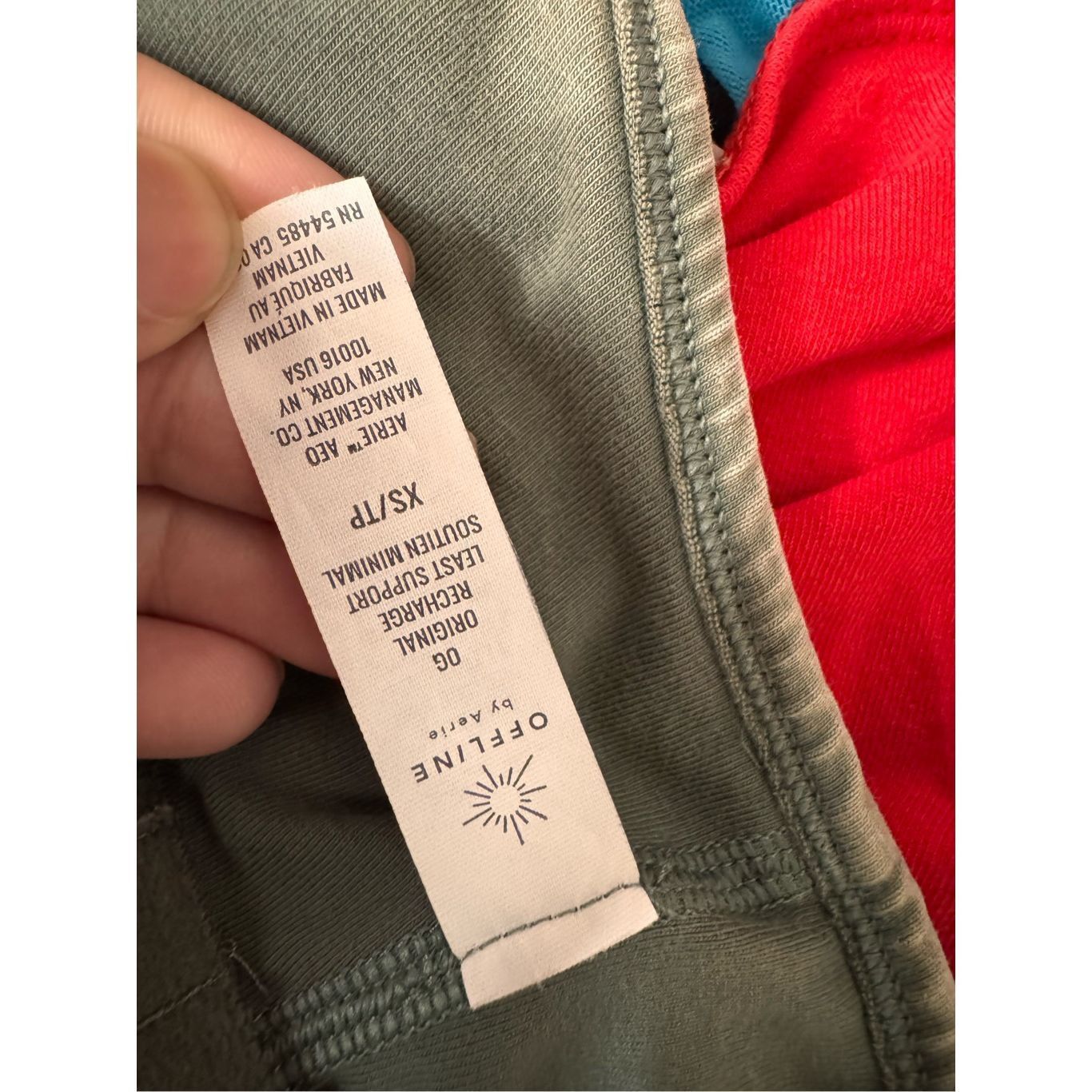 Other OFFLINE by Aerie Green Crop Tank Top XS Size XS / US 0-2 / IT 36-38 - 9 Thumbnail